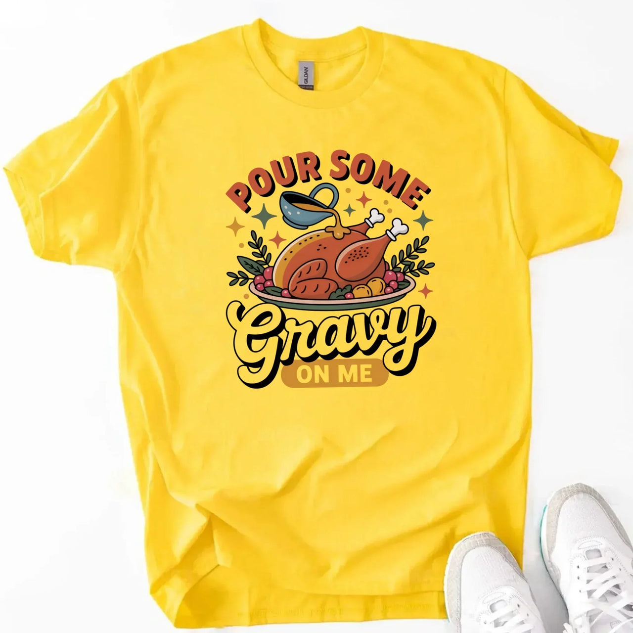 Funny Thanksgiving Couples Shirts – Baste & Gravy Matching Tees