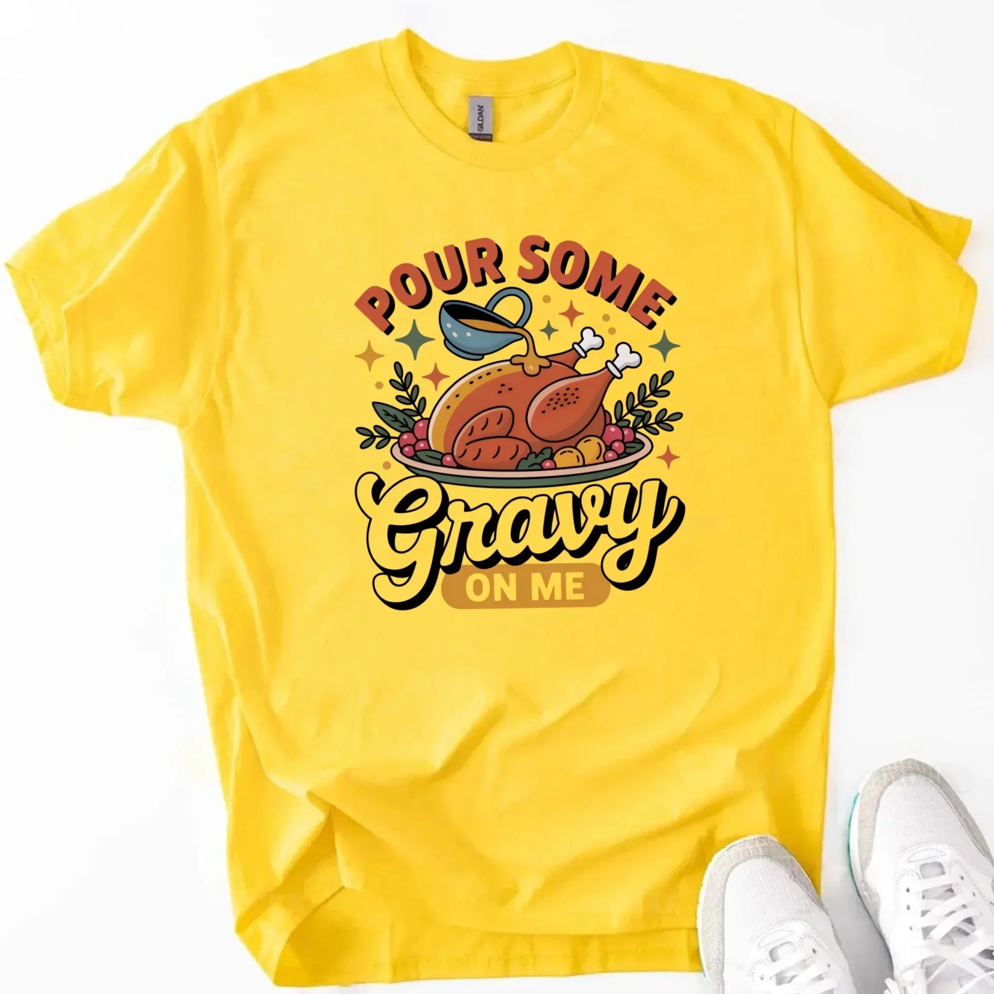 Funny Thanksgiving Couples Shirts – Baste & Gravy Matching Tees