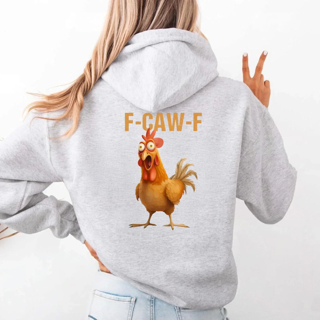 Funny F-Caw-F Rooster Hoodie