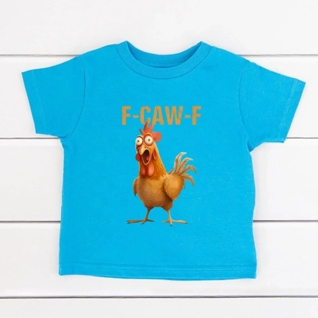 Funny F-Caw-F Rooster Kids T-Shirt