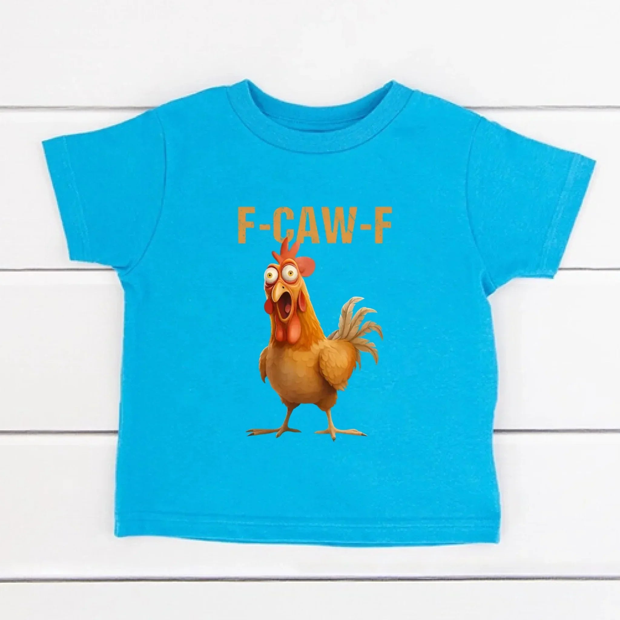 Funny F-Caw-F Rooster Kids T-Shirt