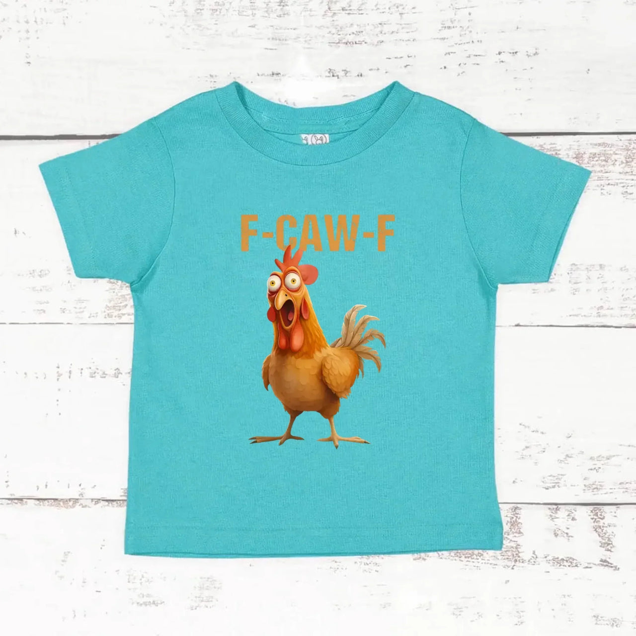 Funny F-Caw-F Rooster Kids T-Shirt