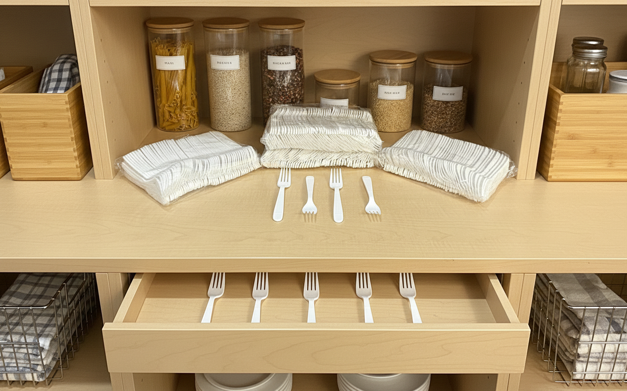 Royalty White X-Heavy Weight PP Fork, 10 Sleeves of 100 Forks (1000/cs)