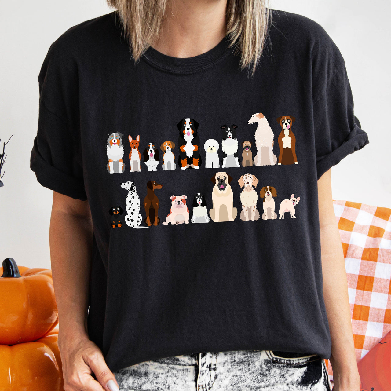 Dog Lovers Farm Animal Illustration Breeds And Pet Companions Gallery For All Dog Enthusiasts Comfort Colors Tee