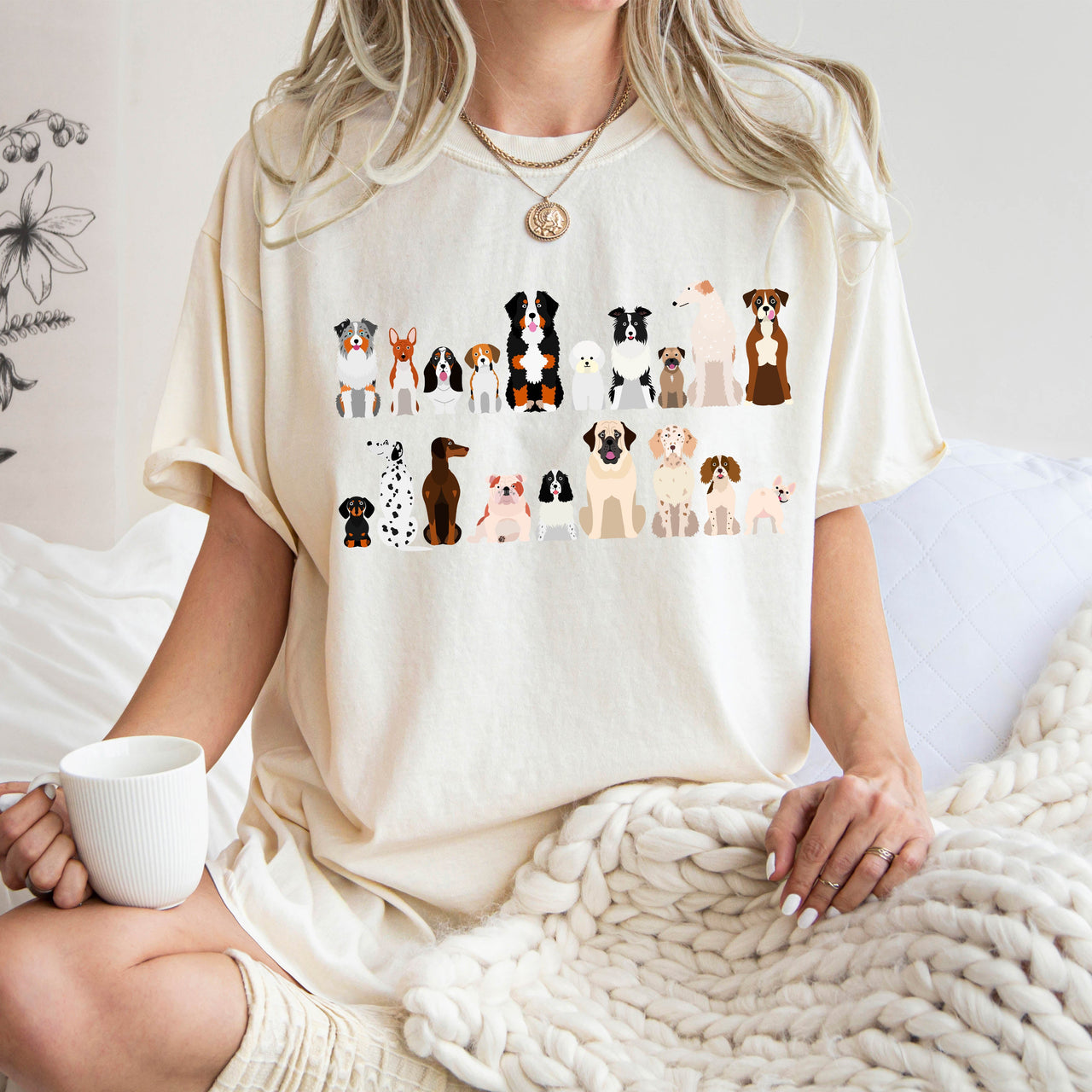 Dog Lovers Farm Animal Illustration Breeds And Pet Companions Gallery For All Dog Enthusiasts Comfort Colors Tee