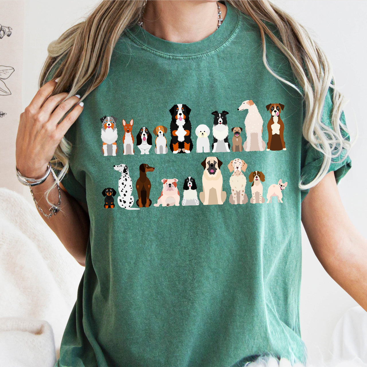 Dog Lovers Farm Animal Illustration Breeds And Pet Companions Gallery For All Dog Enthusiasts Comfort Colors Tee