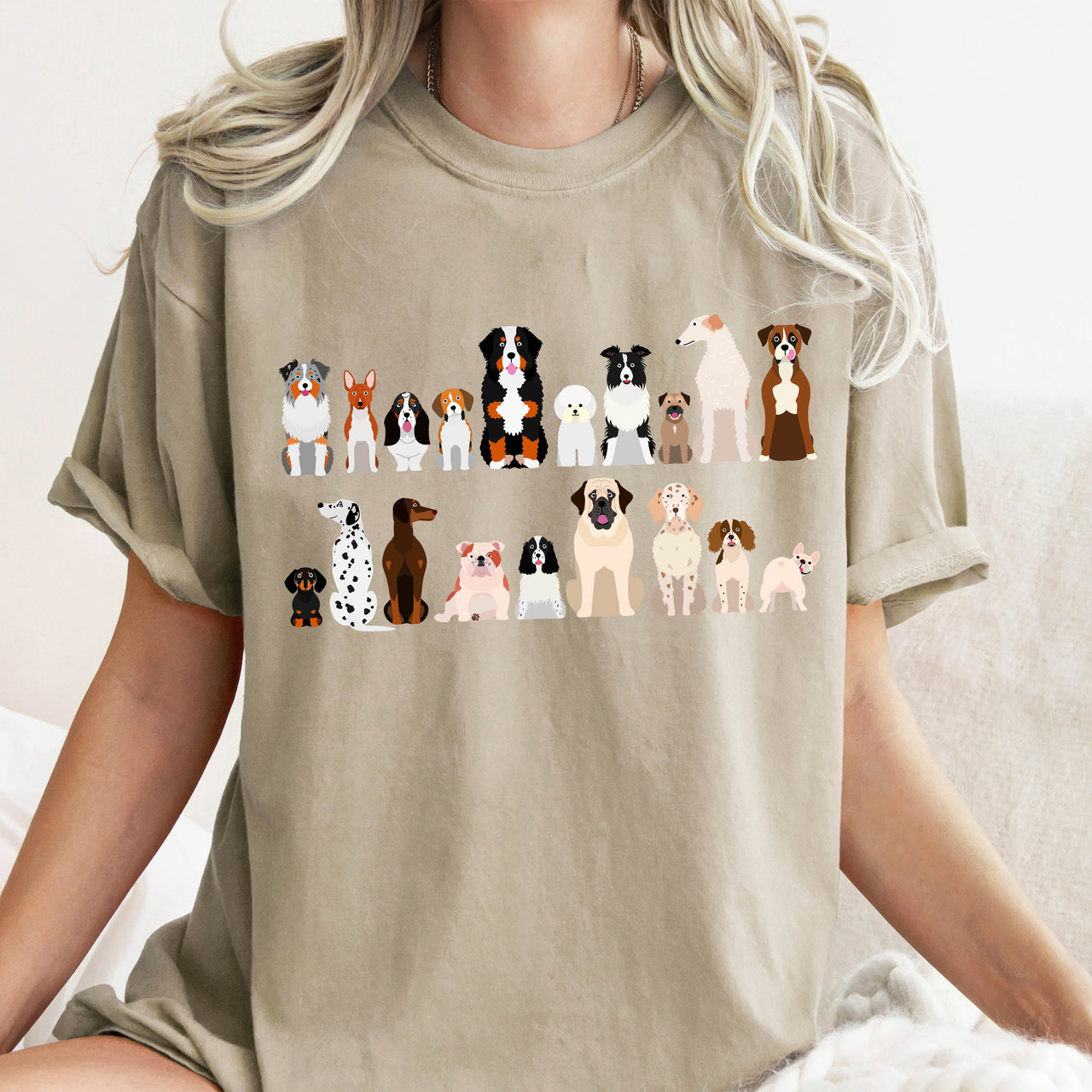 Dog Lovers Farm Animal Illustration Breeds And Pet Companions Gallery For All Dog Enthusiasts Comfort Colors Tee