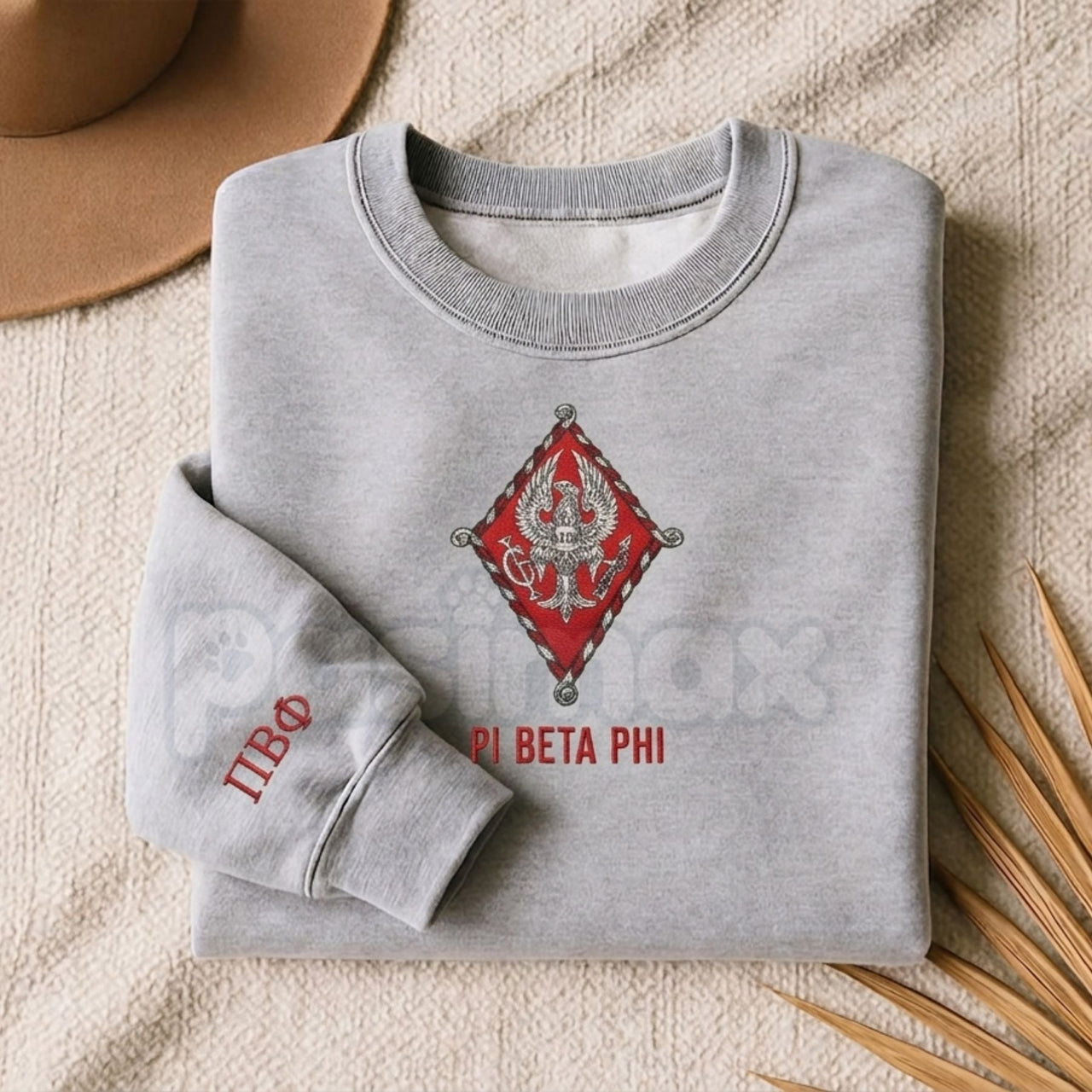 Custom Embroidered Sorority Sweatshirt – Classic Greek Letter Crewneck