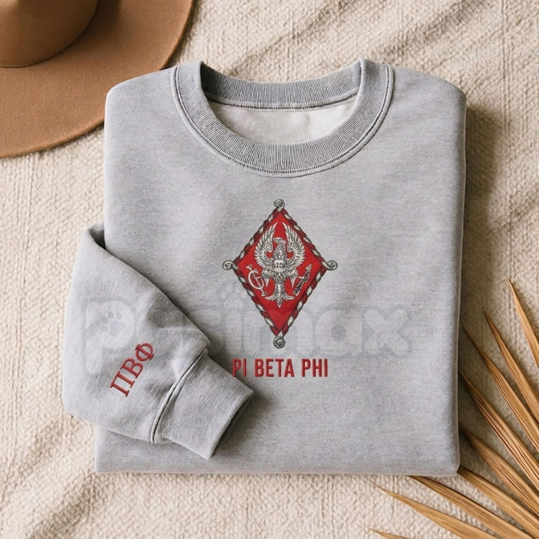 Custom Embroidered Sorority Sweatshirt – Classic Greek Letter Crewneck
