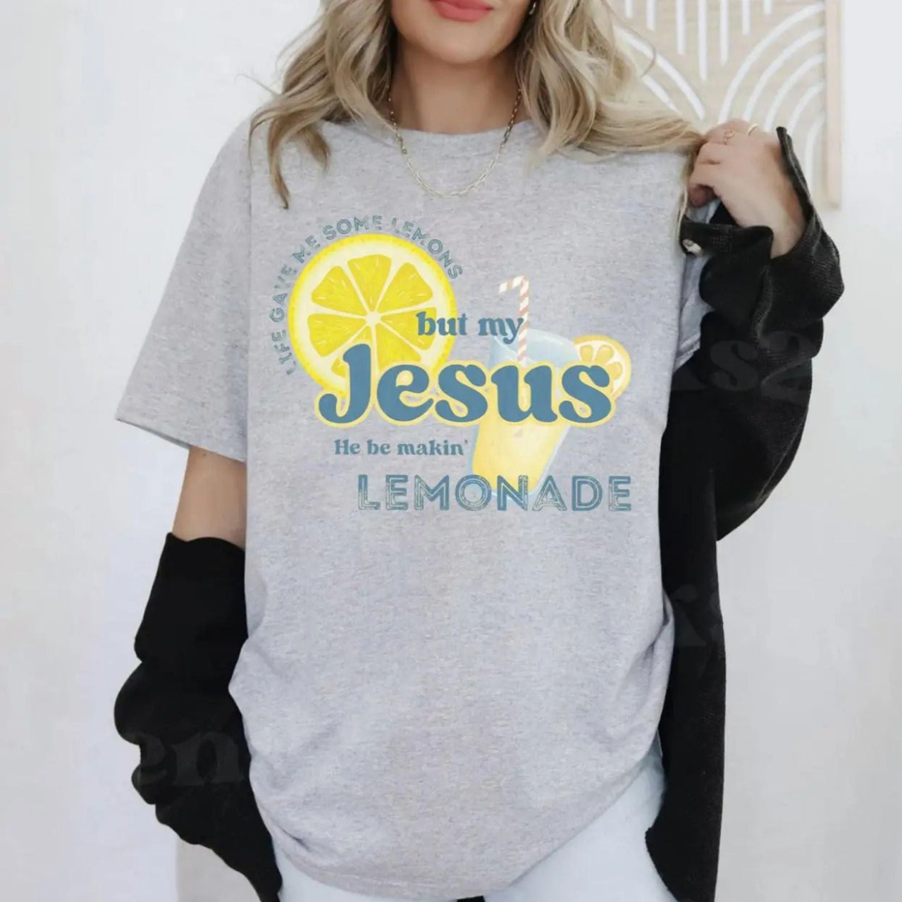 Inspirational Christian Shirt – Lemonade Faith Tee, 
