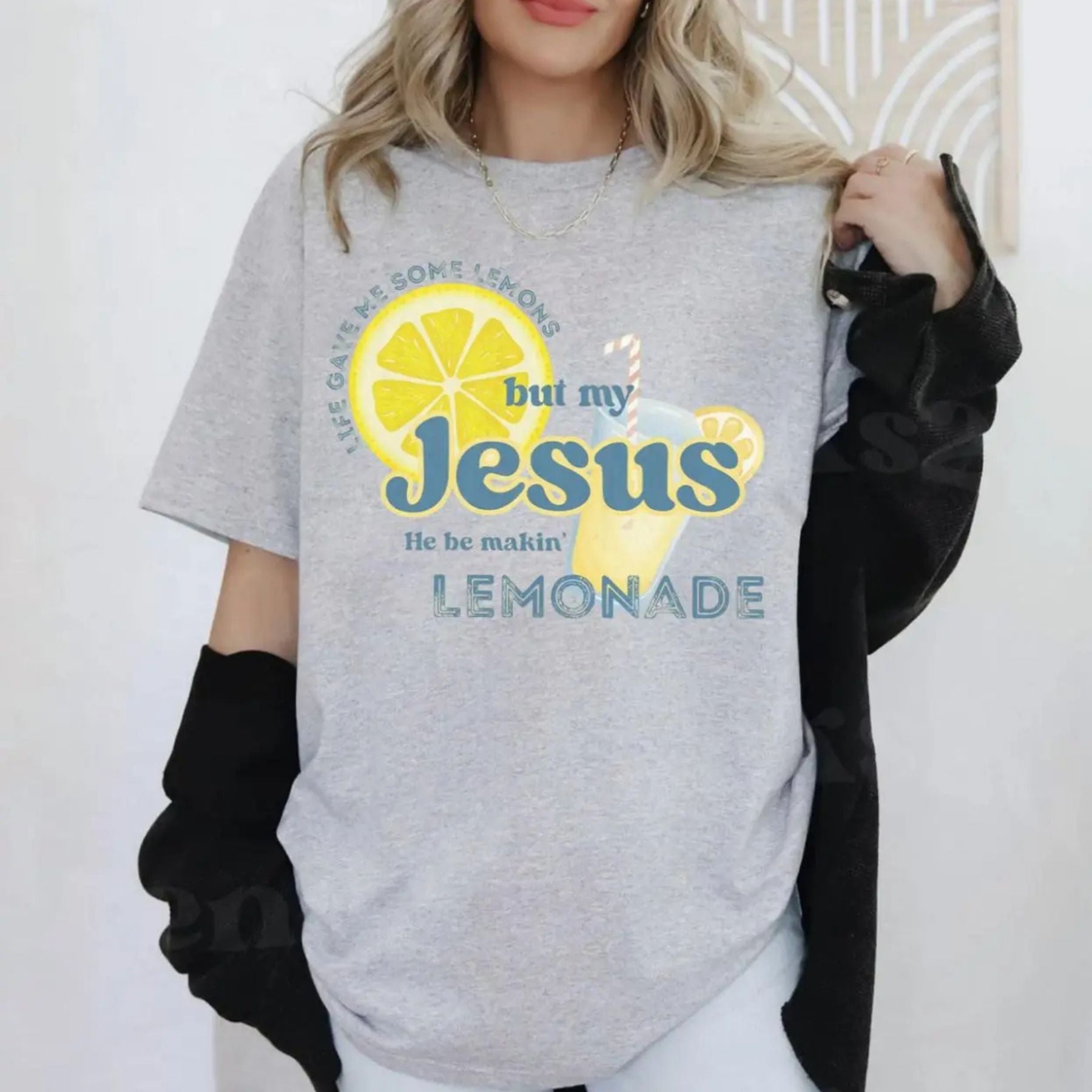 Inspirational Christian Shirt – Lemonade Faith Tee, 