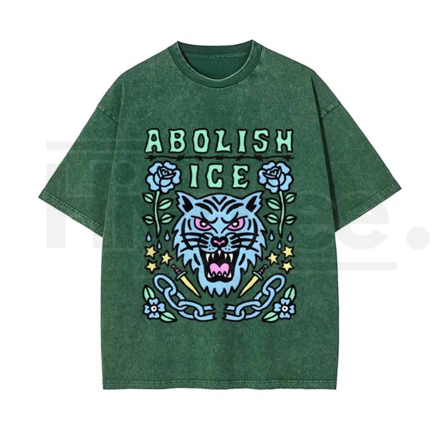 Statement Graphic Vintage Washed T-Shirt – Bold Satirical Cotton Unisex Tee