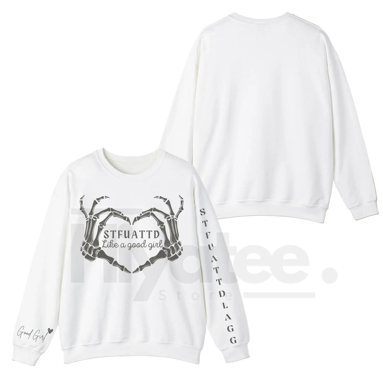 STFUATTDLAGG Like A Good Girl Dark Romance Sweatshirt: Spicy Booktok Apparel