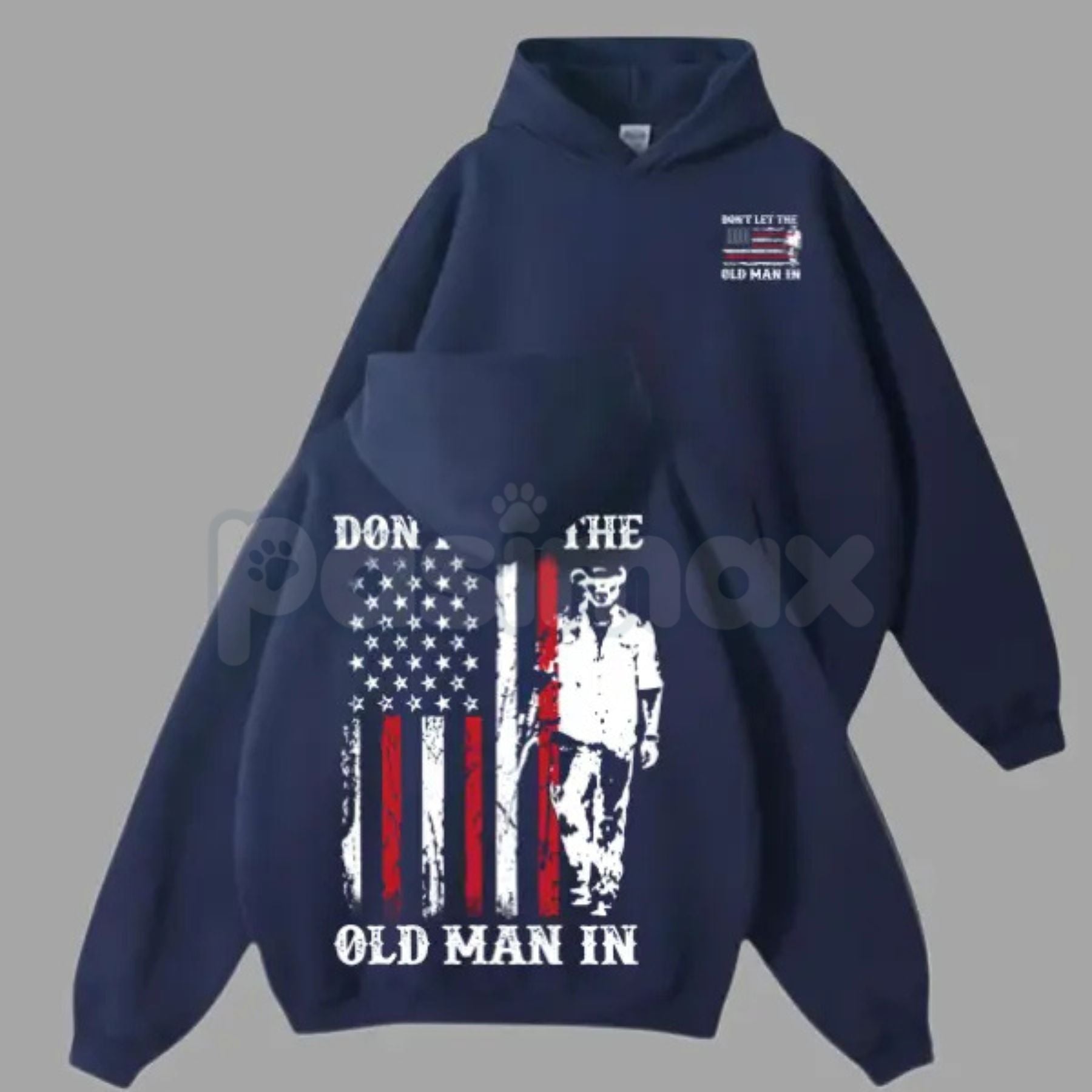 Don’t Let the Old Man In Hoodie – Inspirational Country Music Slogan Pullover, Vintage Staying Young Aesthetic Sweatshirt, Unisex Rugged Apparel