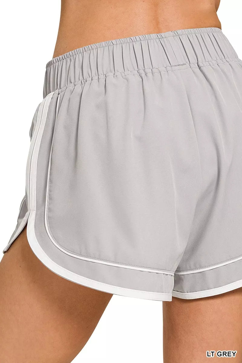 Zenana Soft Woven Lined Dolphin Shorts
