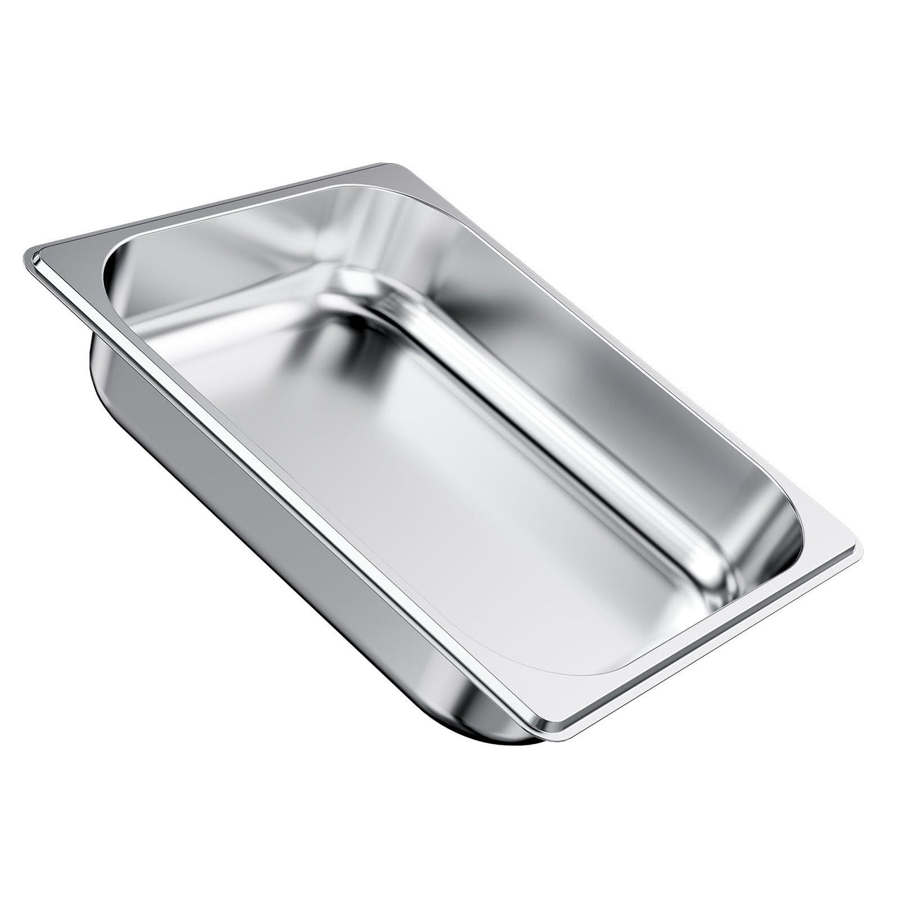 4 Pack Stainless Steam Hotel Pan, 1/2 Size Table Steam Pan, 2.5 Inch Deep Anti Jam Restaurant Supplies Reusable Rustproof Catering Storage for Home, Party, Restaurant, Hotel, Buffet