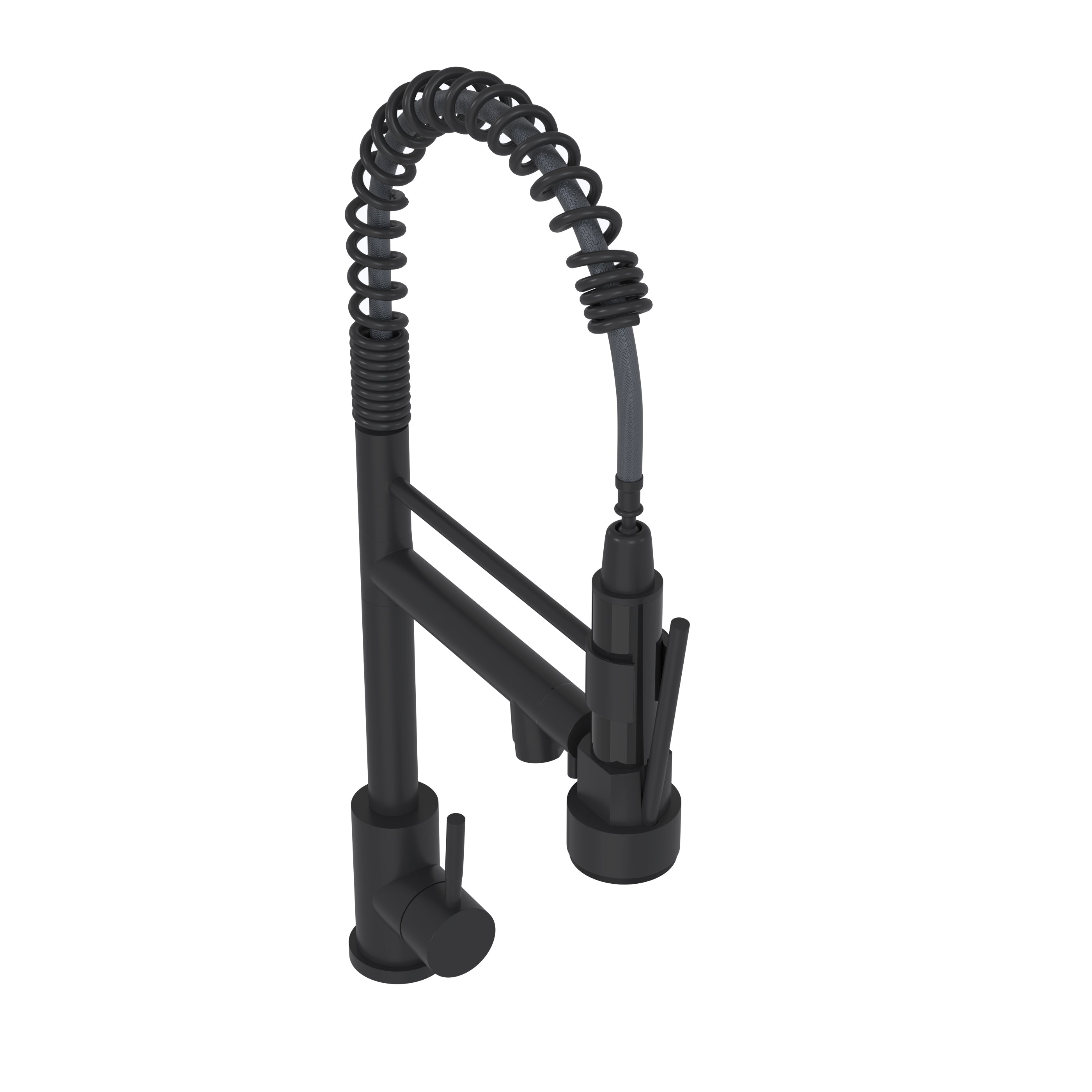 Bothwa Home CUPC Certified 19' Single Handle Kitchen Faucet (Matt Black Finish)