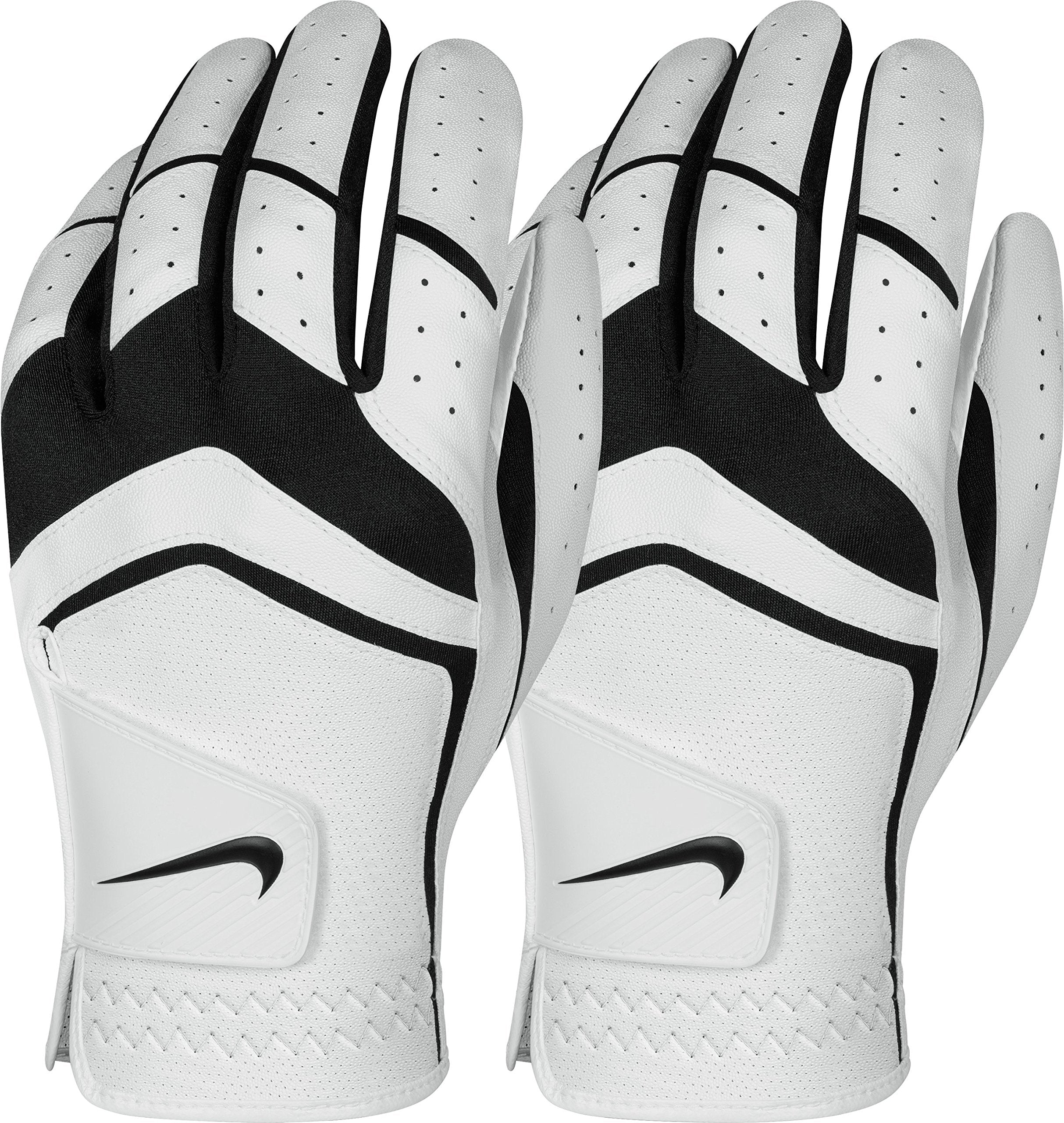 Nike Mens Dura Feel Golf Glove (2-Pack) (White) Large Left Hand