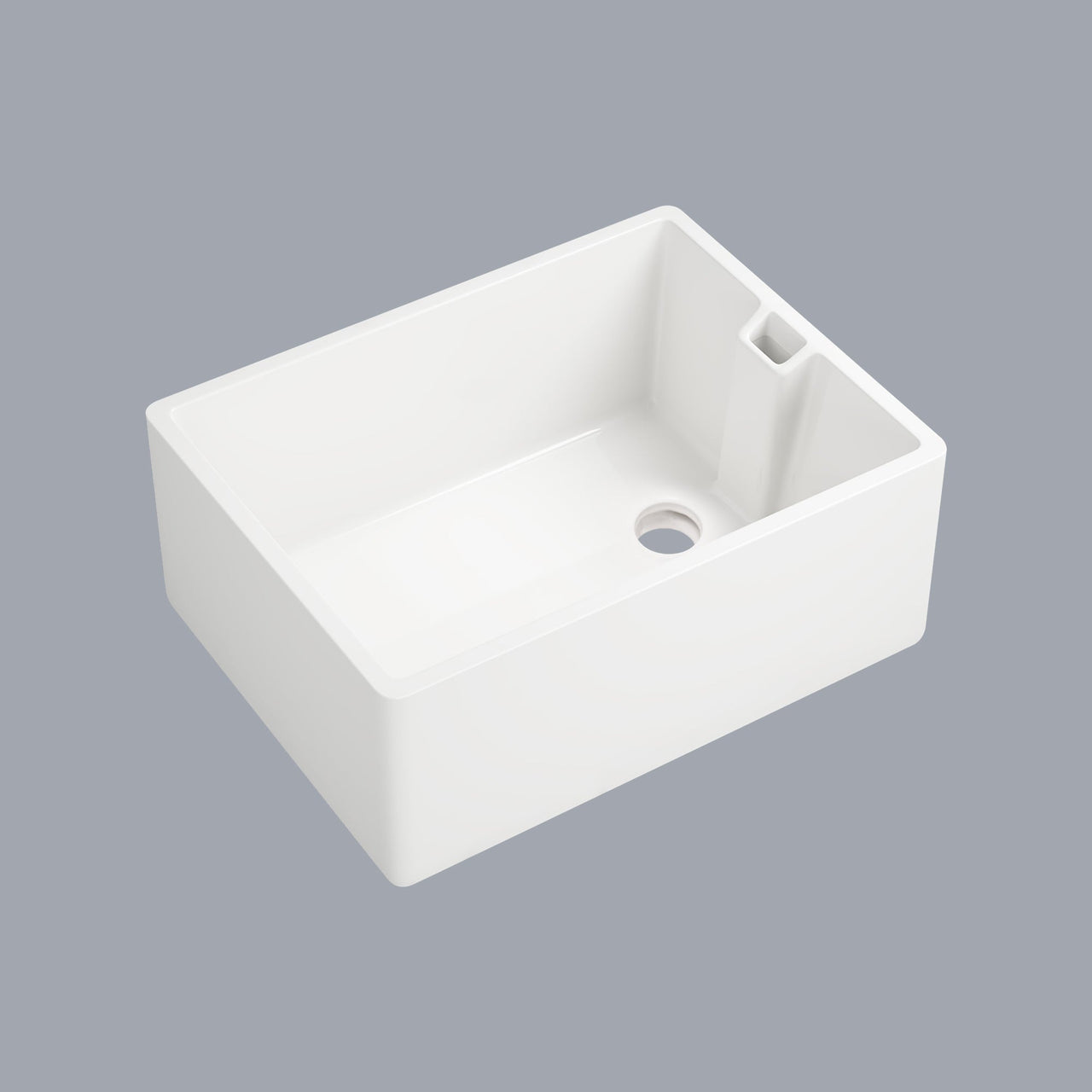 23.6' L X 18' W White Ceramic Single Bowl Kitchen Sink