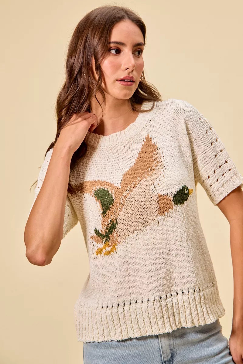 SO ME Flying Duck Sweater Top