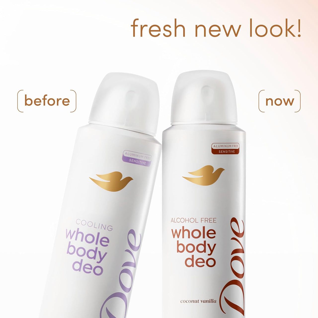 Dove Whole Body Deo Alcohol Free Deodorant Spray for Women Coconut Vanilla 4 oz