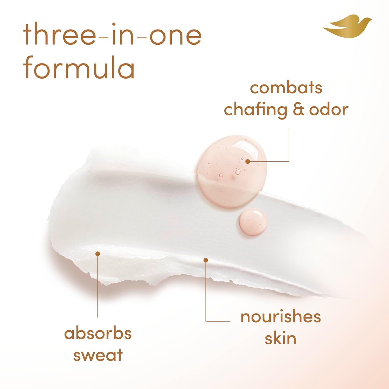 Dove Whole Body Deo Aluminum Free Anti-Chafe Deodorant Stick for Women Coconut Vanilla 2.4 oz