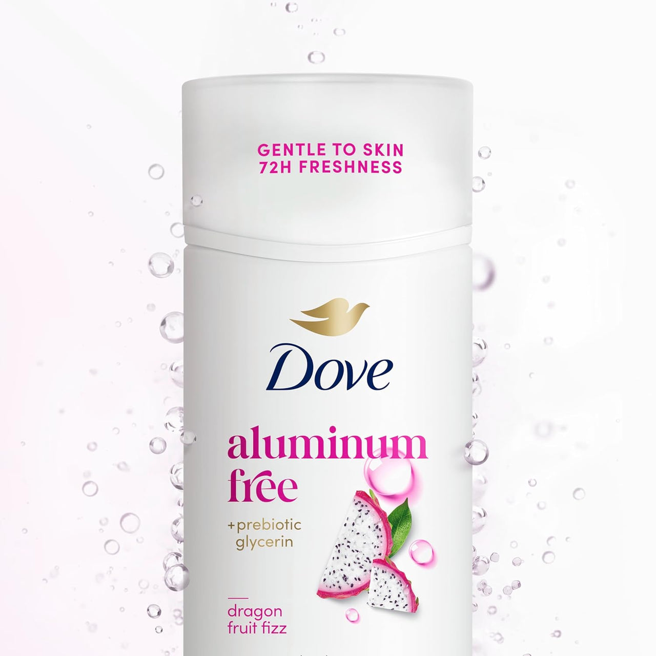 Dove Deodorant Stick Dragon Fruit Fizz for 72 Hour Odor Protection Aluminum Free 2.4 oz