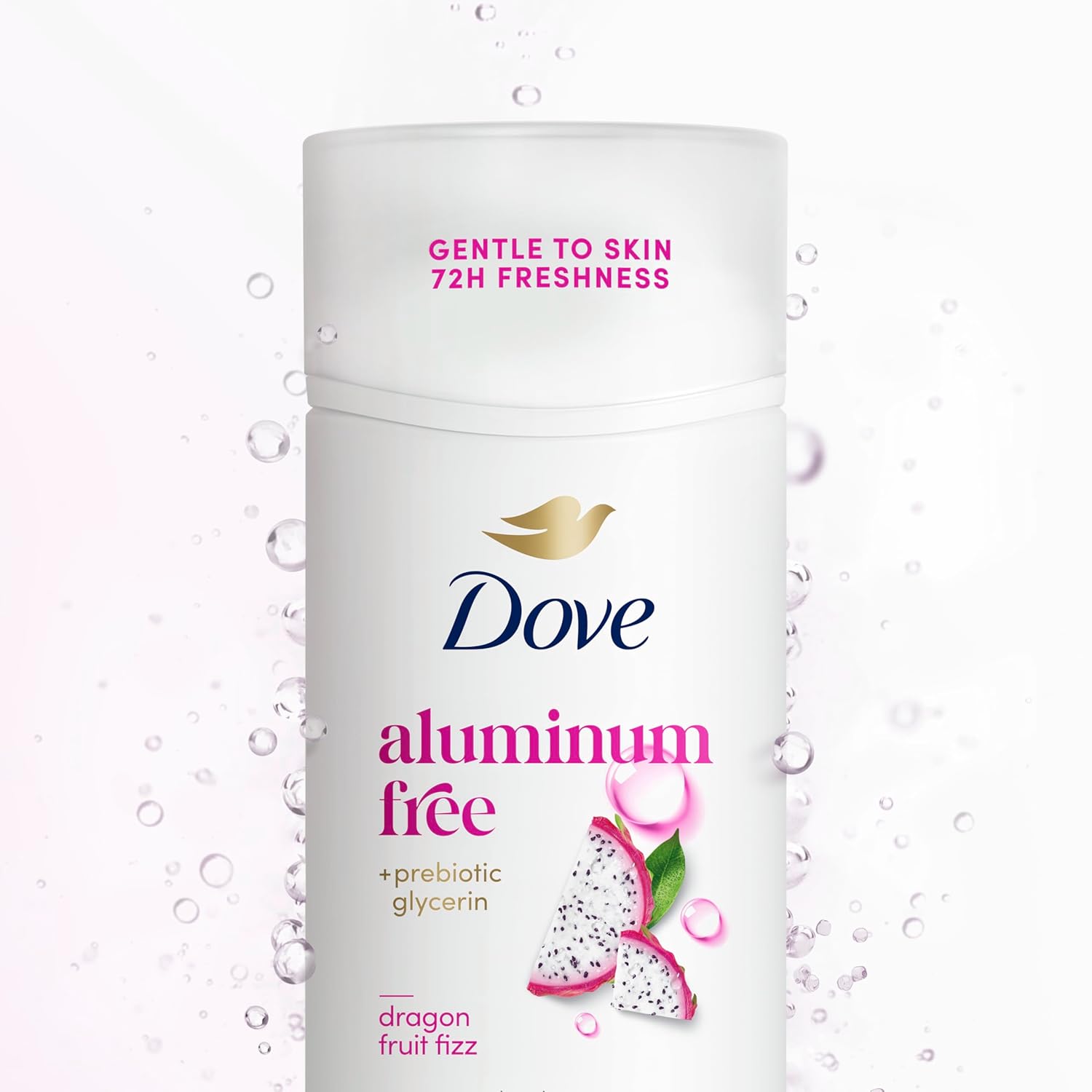 Dove Deodorant Stick Dragon Fruit Fizz for 72 Hour Odor Protection Aluminum Free 2.4 oz