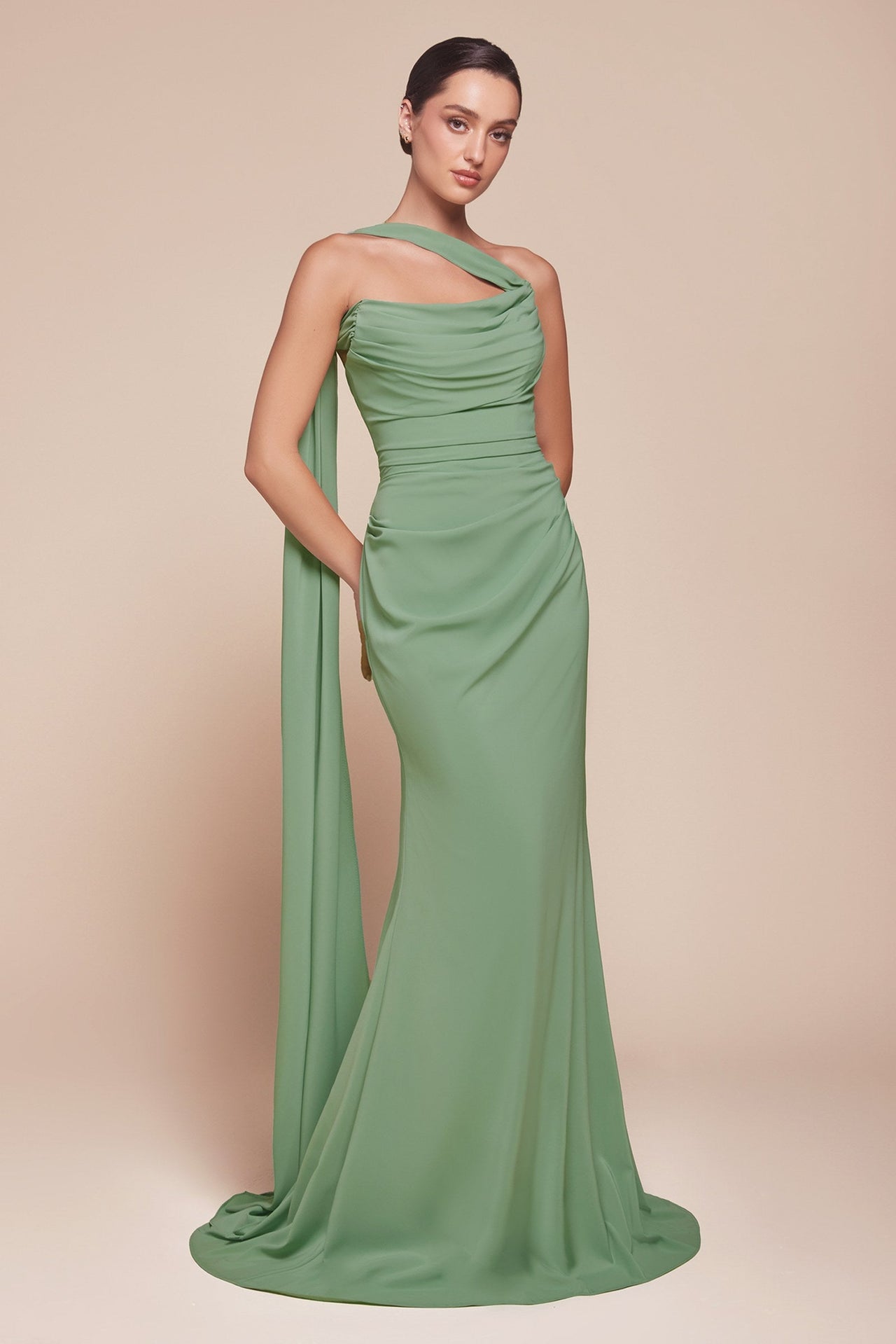 Ladivine 7433 Dress Versatile Tie Chiffon Strapless Bridesmaid Dress