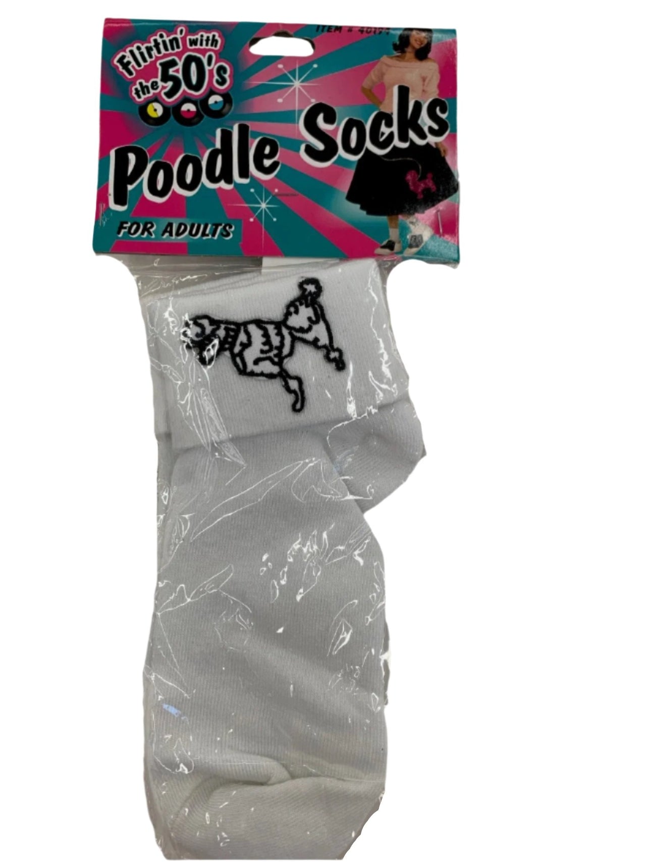 Poodle White Socks