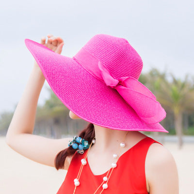 Beach Hat With Large Foldable Rim