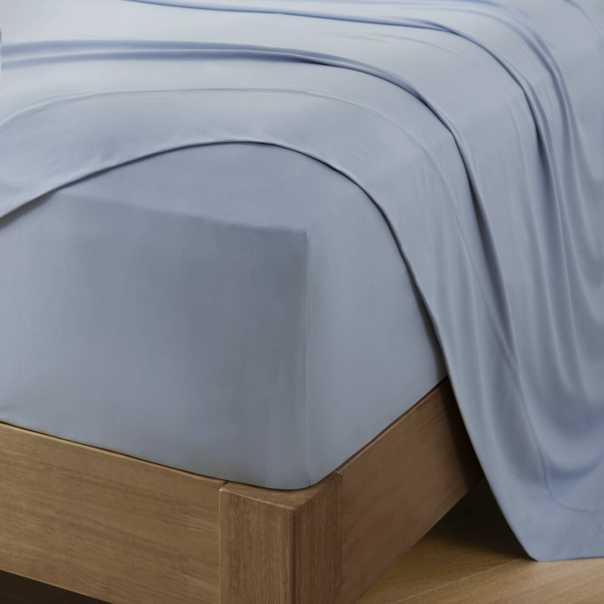 4-Piece Queen Stretch Jersey Sheet Set,Blue