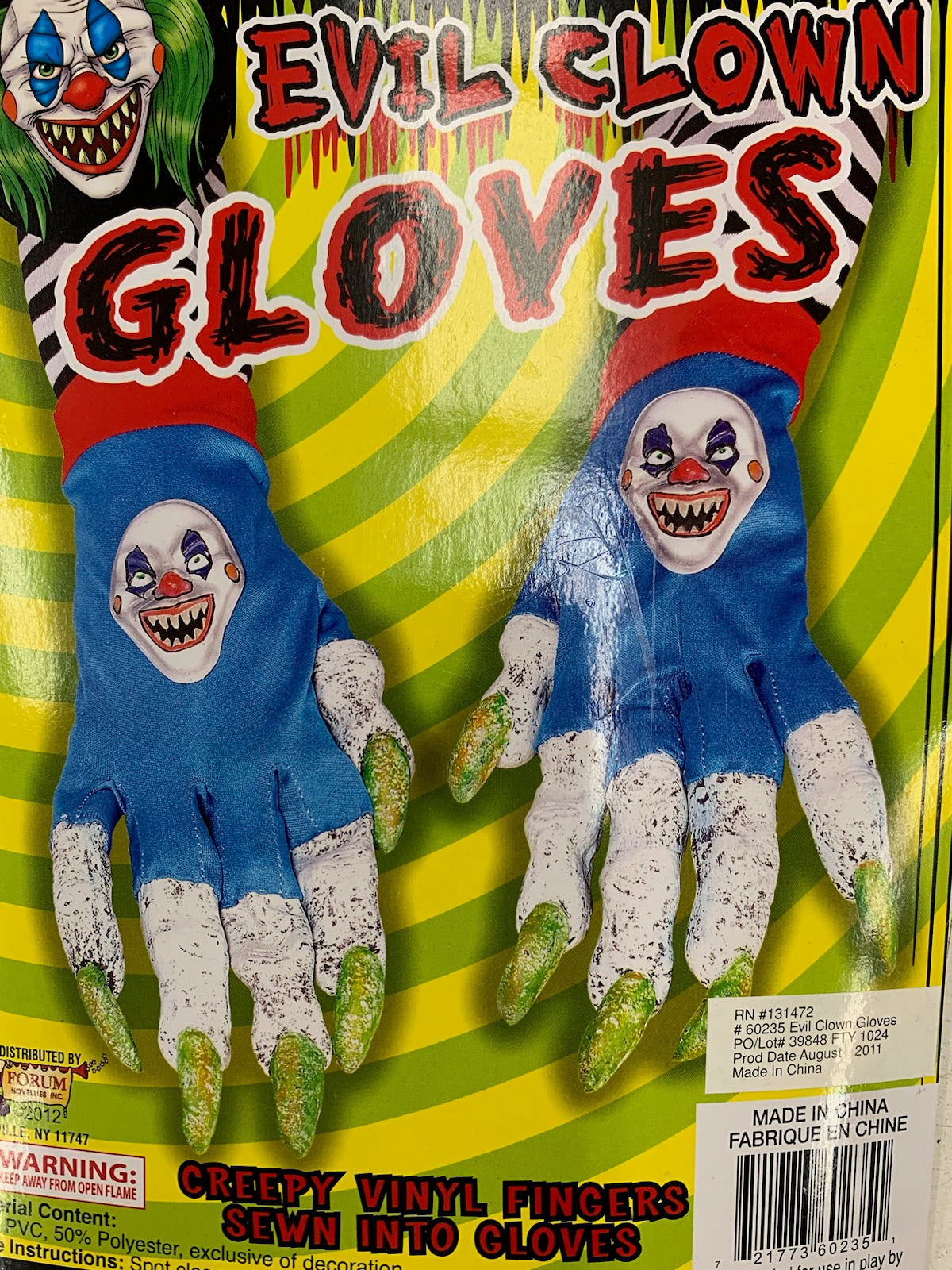Evil Clown Gloves