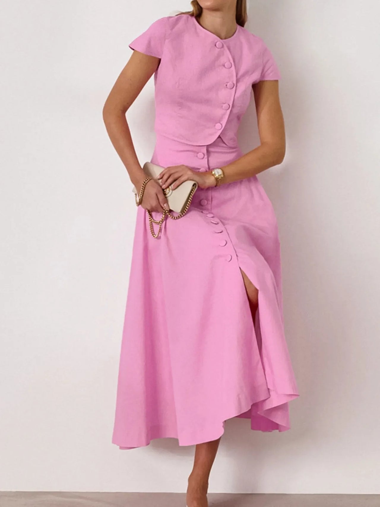 Short Sleeve Top and Skirt set