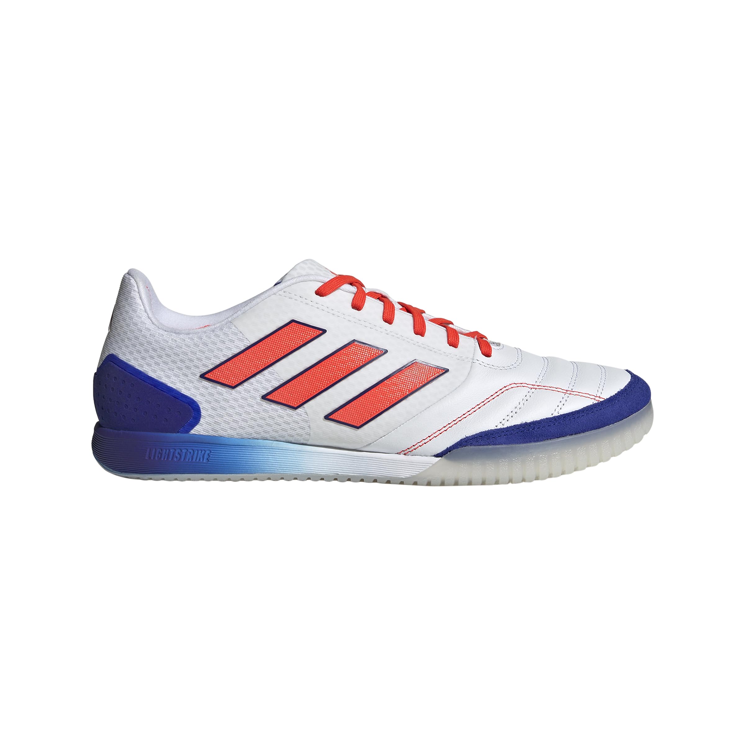 adidas Mens Top Sala Competition Indoor Sneaker White/Lucid Blue/Solar Red 8.5