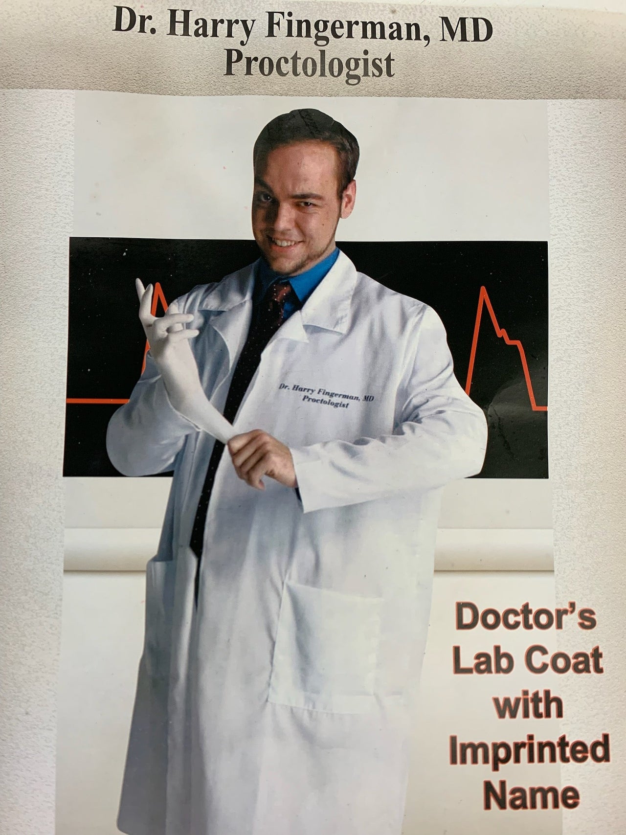 Dr. Harry Fingerman Lab Coat Costume