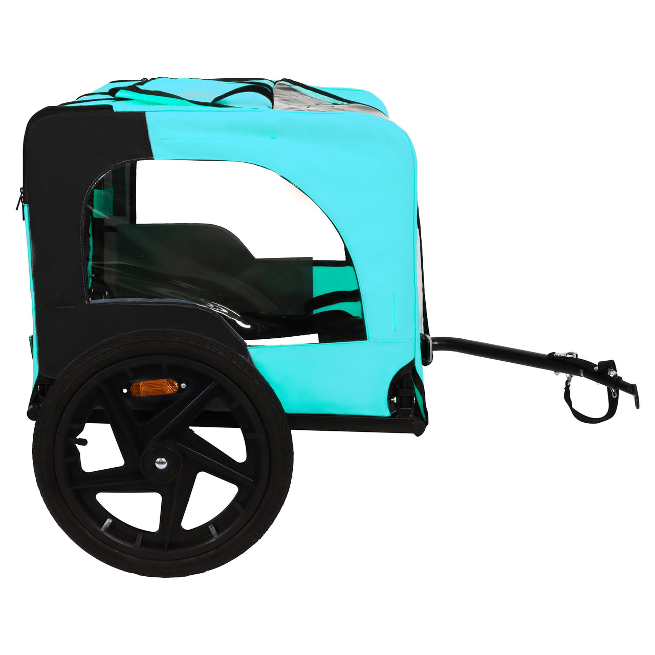 Pet Bike Trailer Dog Cart for Bicycle,Suitable for Small and Medium Pets, Easy Folding Cart Frame, Quick Release Wheel, Non-Slip Floor, Internal Leash