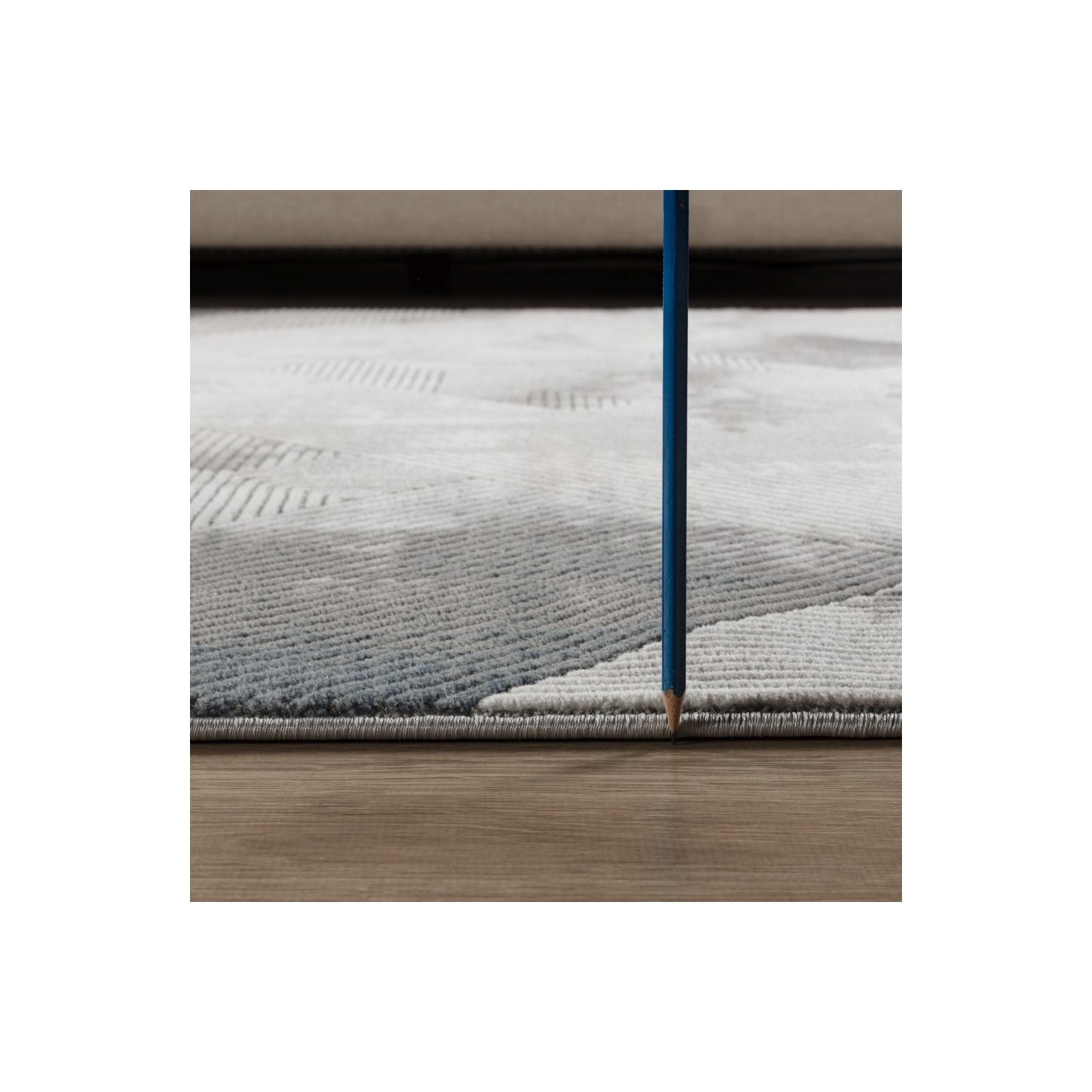 Geometrix GC_DIM1012 Gray 7 ft. 10 in. x 10 ft. 6 in. Contemporary Area Rug with Geometric 3D Effect