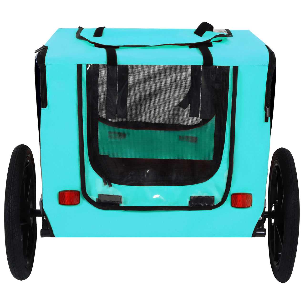 Pet Bike Trailer Dog Cart for Bicycle, Suitable for Small and Medium Pets, Easy Folding Cart Frame, Quick Release Wheel, Non-Slip Floor, Internal Leash