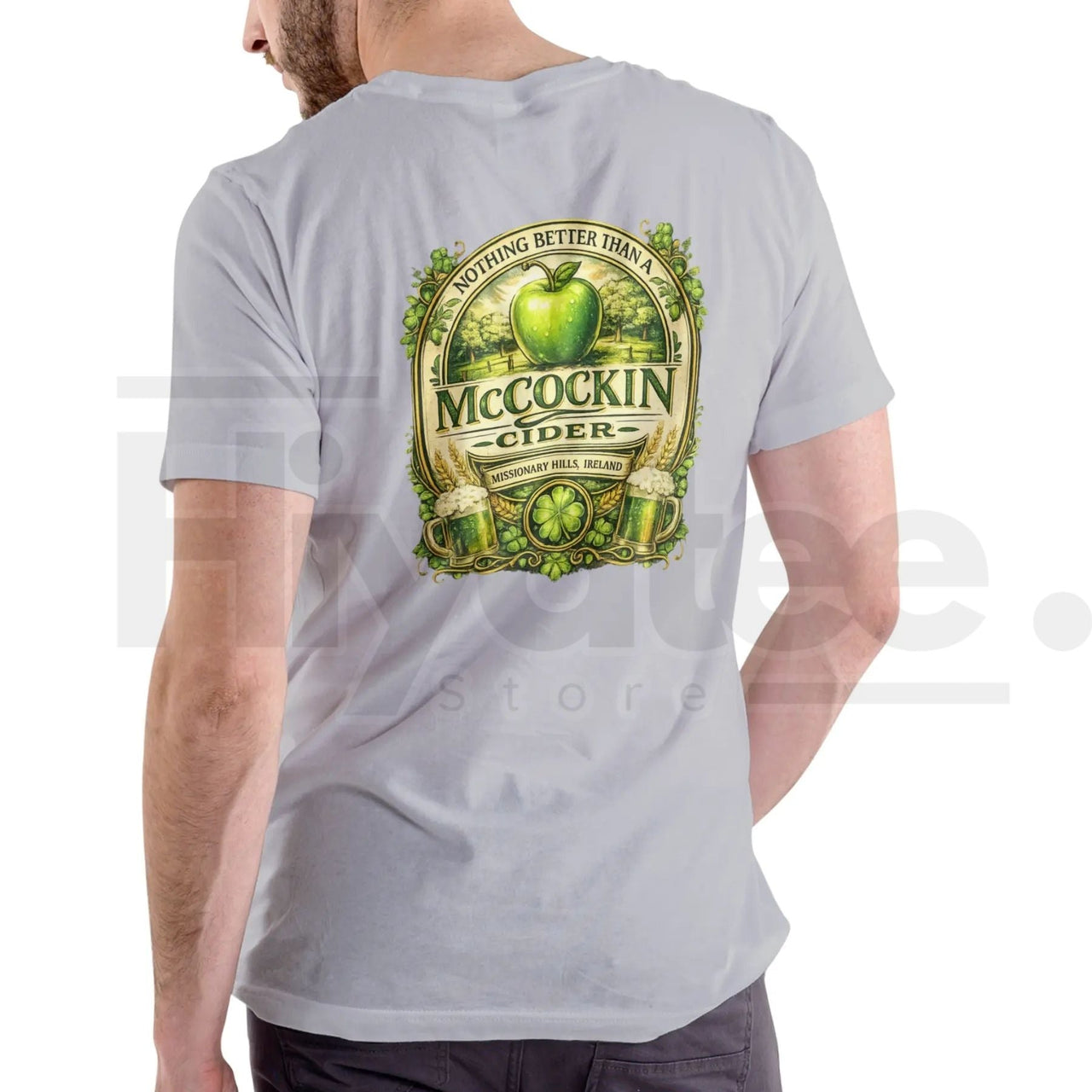 MCCOCKIN CIDER Funny Name T-Shirt – St. Patrick’s Day Unisex Cotton Tee