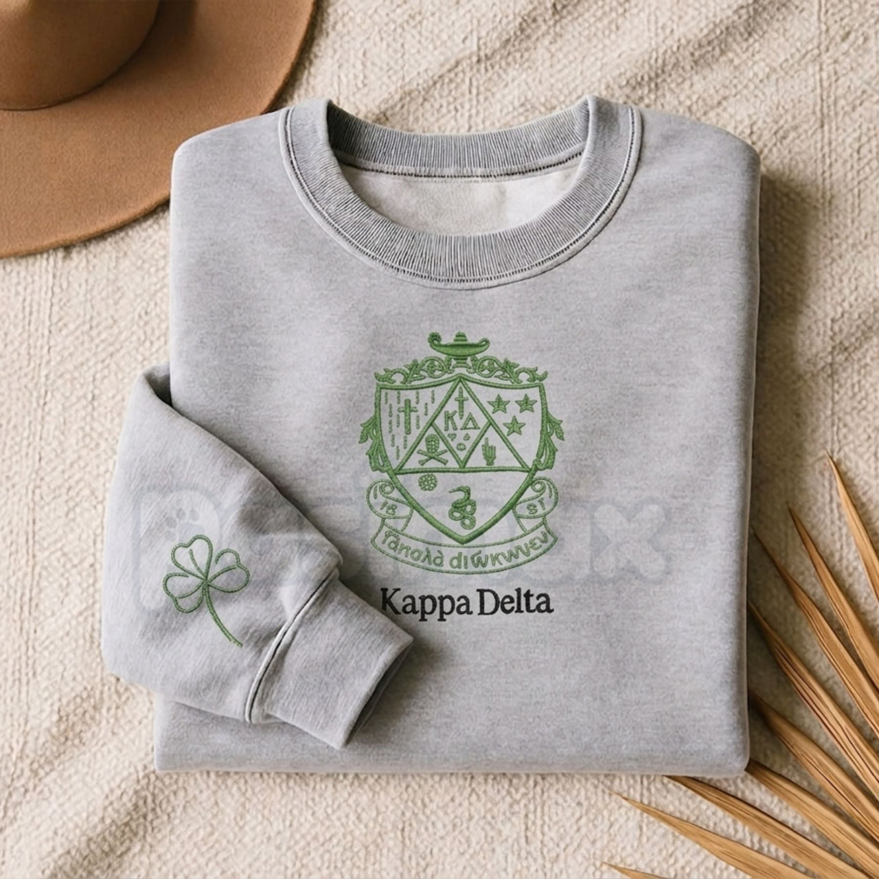 Custom Embroidered Sorority Sweatshirt – Classic Greek Letter Crewneck