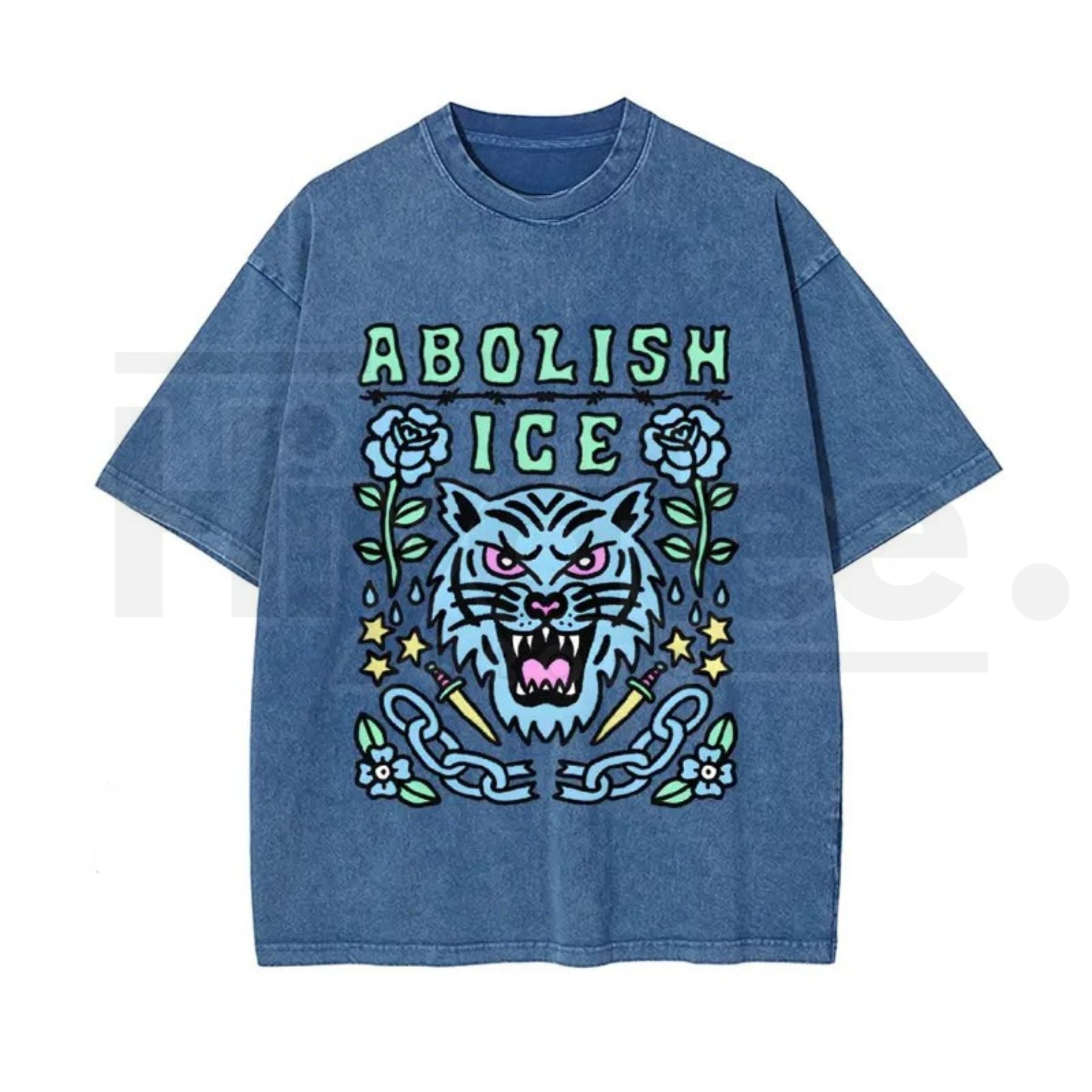 Statement Graphic Vintage Washed T-Shirt – Bold Satirical Cotton Unisex Tee