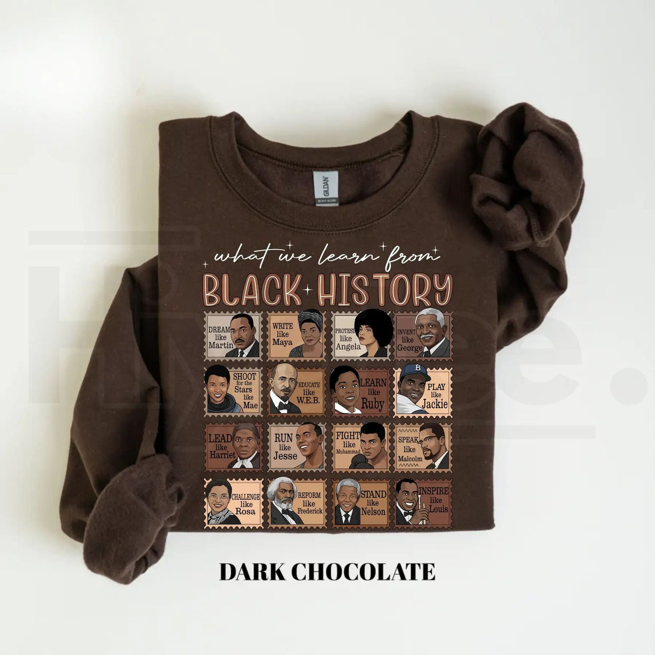What We Learn From Black History Sweatshirt: Black History Month Pride Crewneck