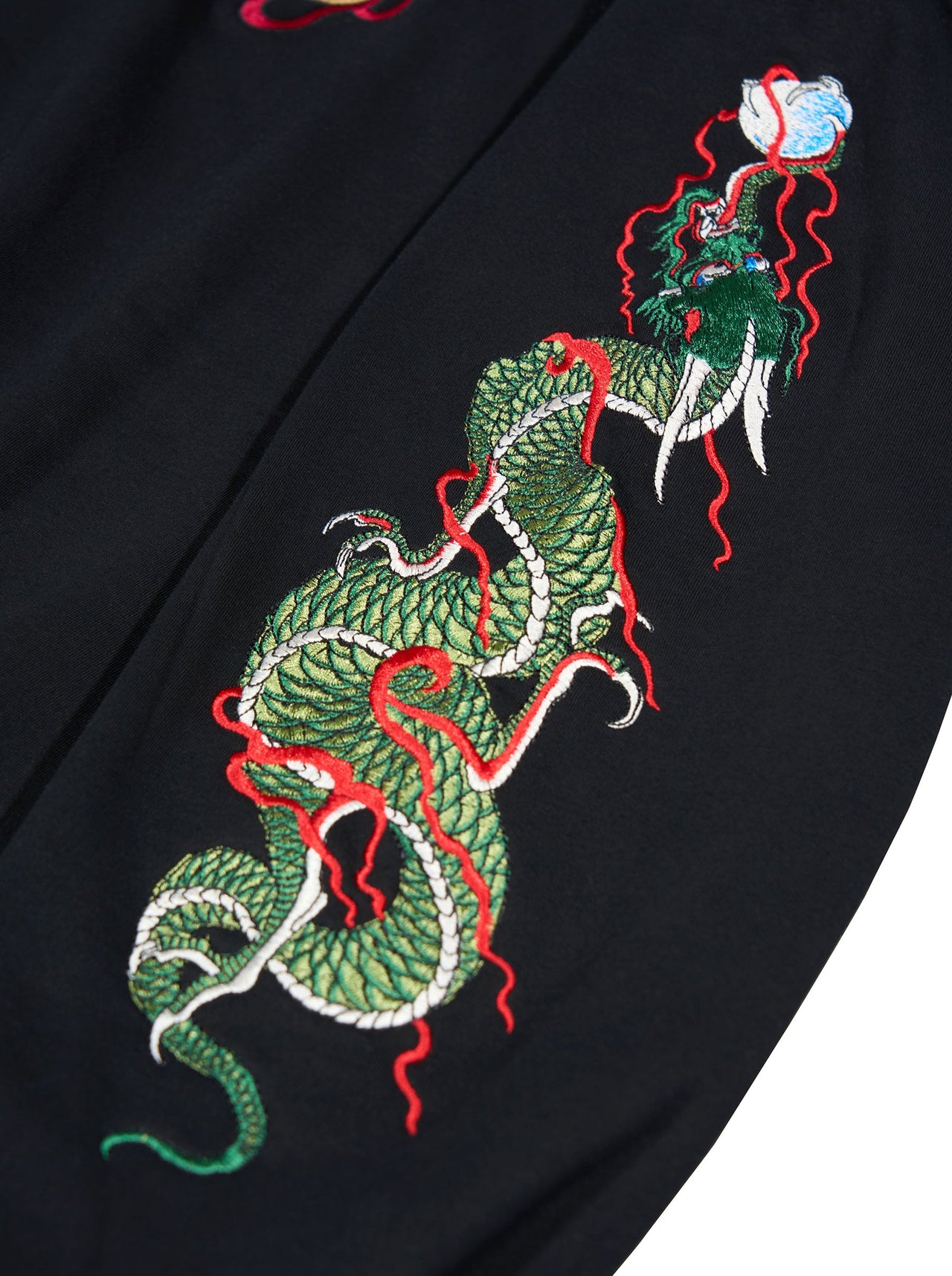 KH9005 Green Dragon Embroidery Hoodie
