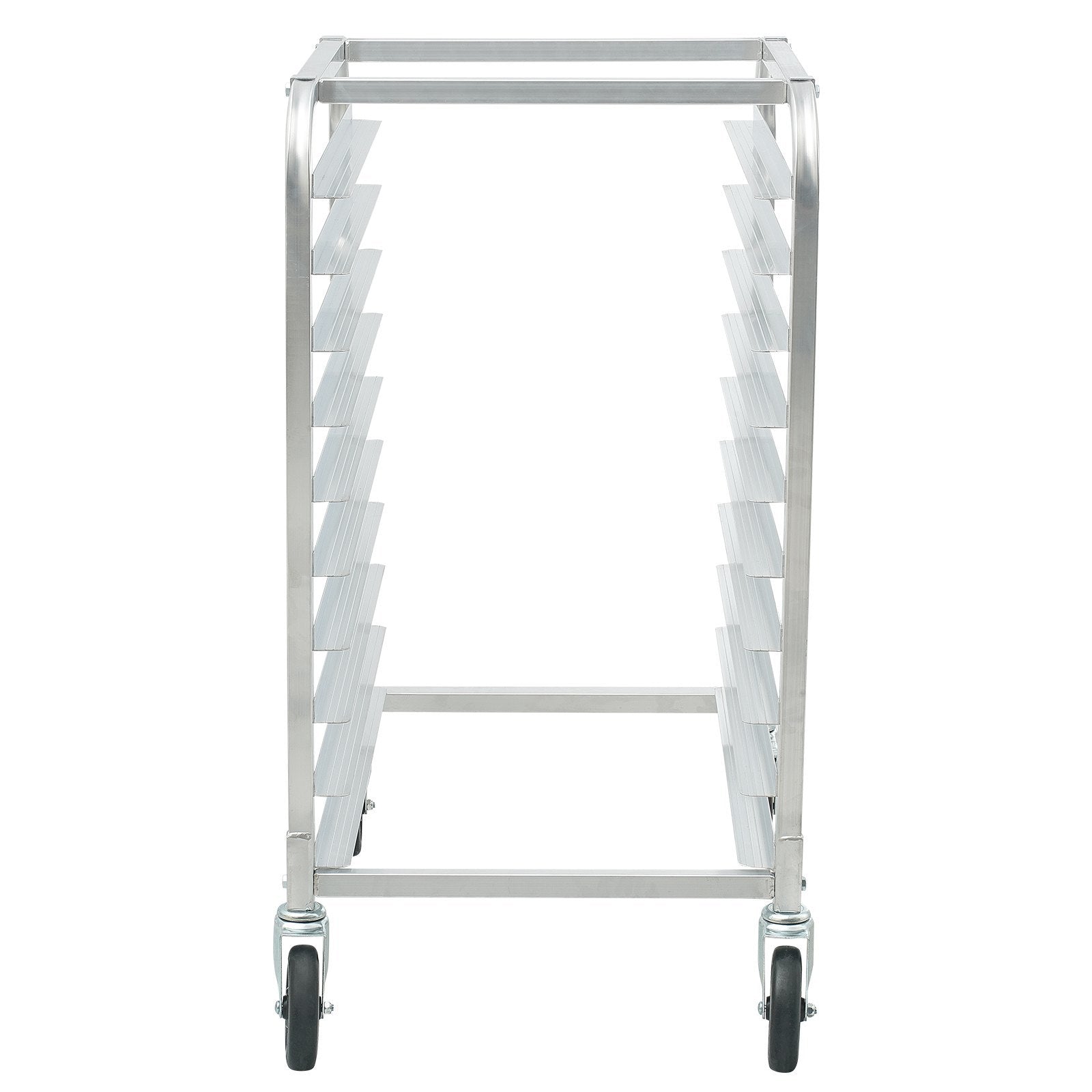 Bun Pan Rack, 10-Tier Commercial Bakery Racks with Brake Wheels, Aluminum Racking Trolley Storage for Half & Full Sheet, Speed Rack For Kitchen Home, Bread Baking Equipment, 26'L x 20.3'W x 39'H