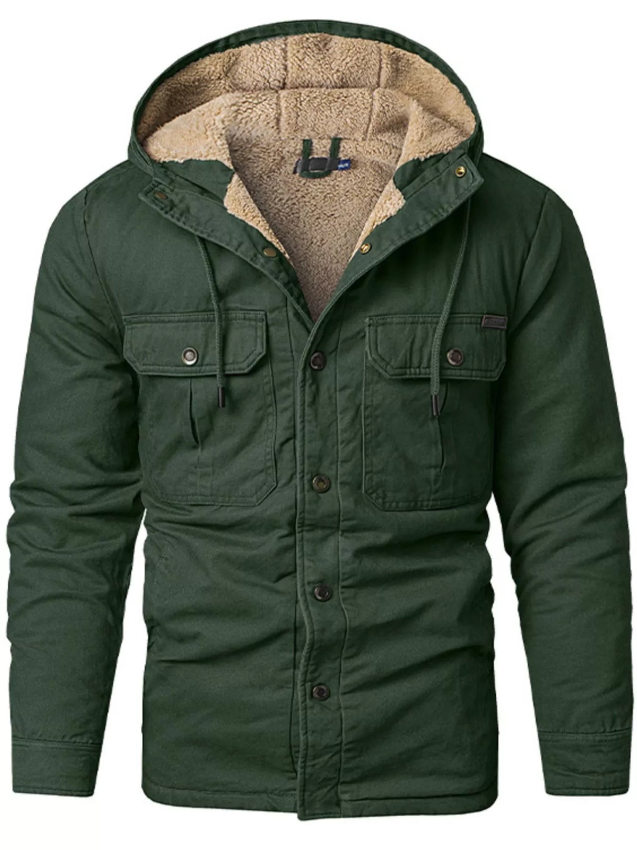 Men's Sherpa Lined Hooded Jacket