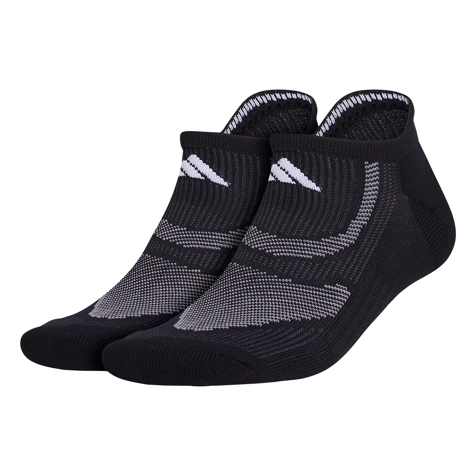 adidas Superlite Performance Tabbed No Show Running Socks with achilles protection (2-Pair)