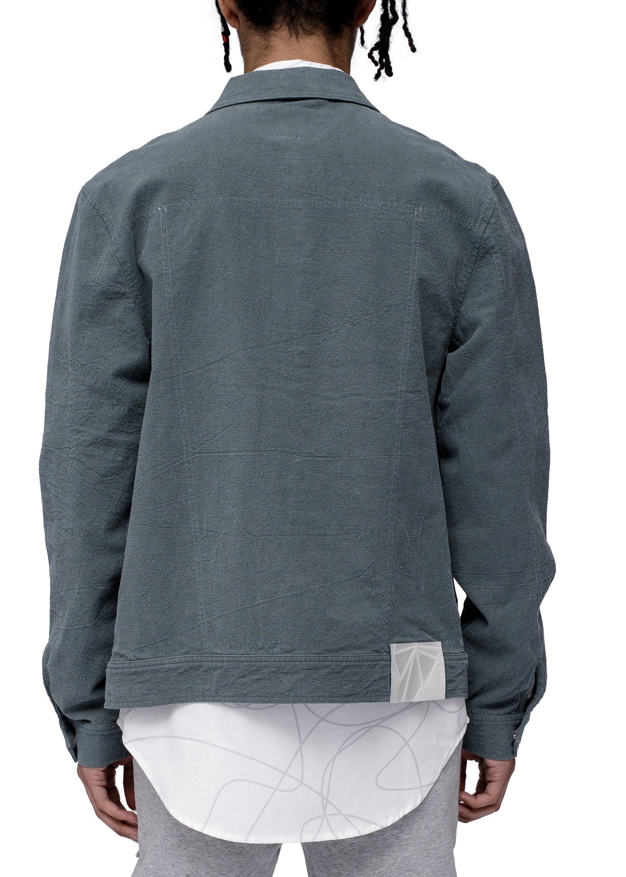 Konus Men's Trucker Jacket In Green