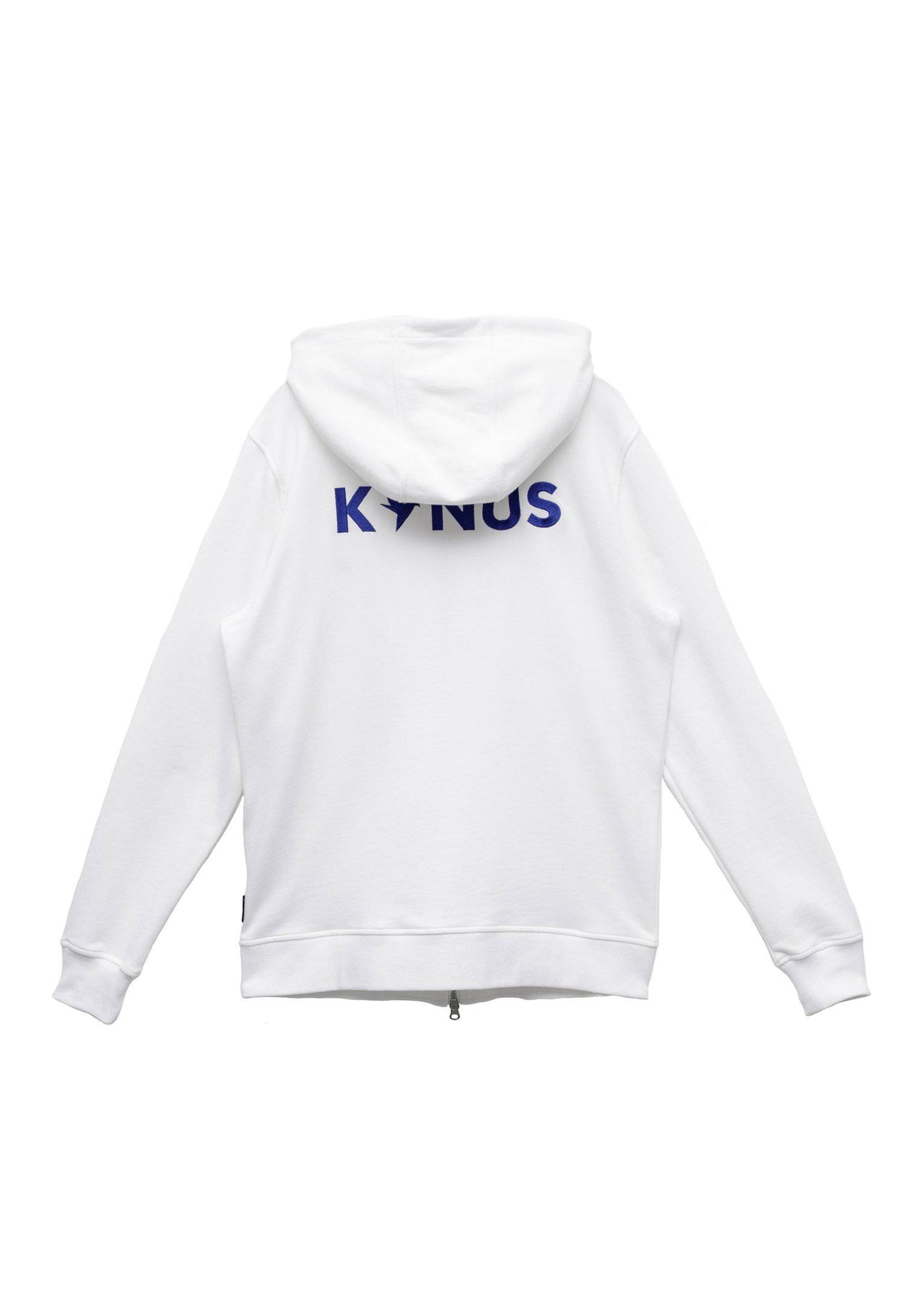 Konus Men's Pocket Zip up Hoodie in White