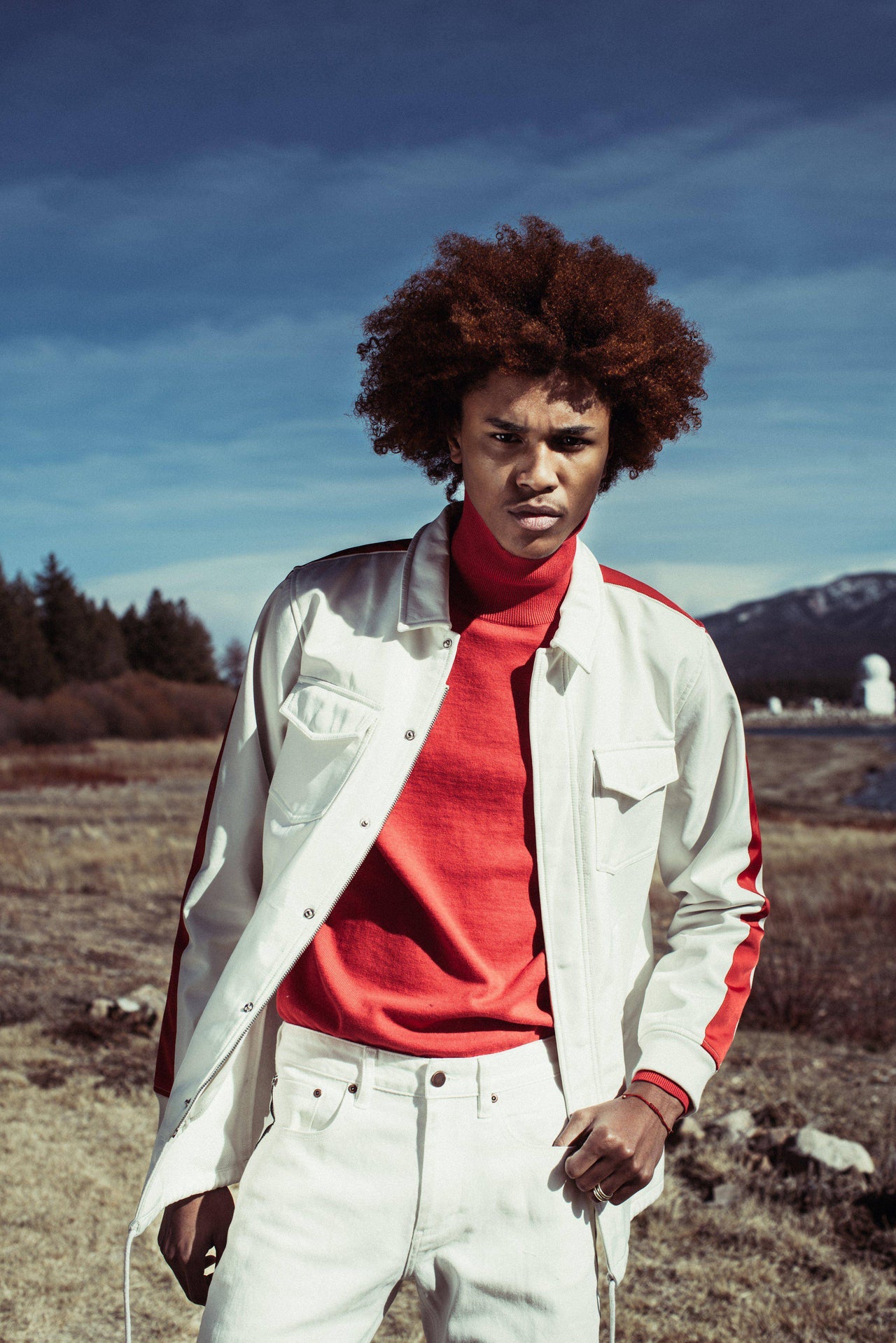 Konus Men's Bonded Fabric Coaches Jacket in White